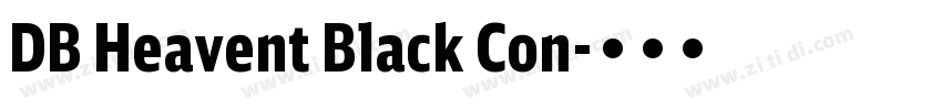 DB Heavent Black Con字体转换 DB Heavent Black Con字体转换